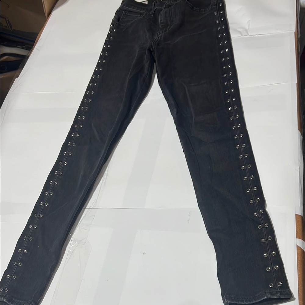 Levi's Black Studded Skinny Jeans